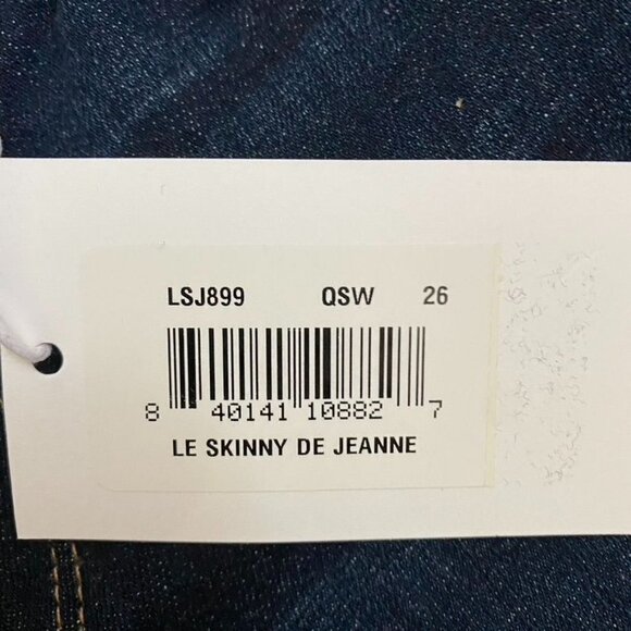 Frame Le Skinny De Jeanne Queens Way Sz 26 NWT - Picture 3 of 12